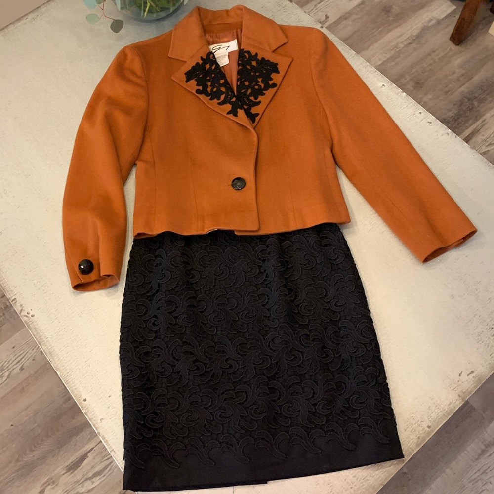 Gorgeous vintage Italian designer Giuseppe Zanotti suit
